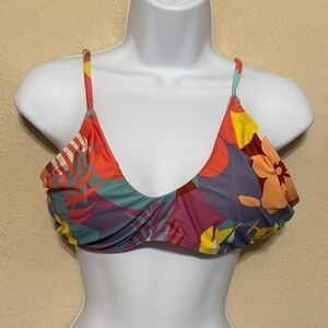 Mae Colorful Floral Bikini Top